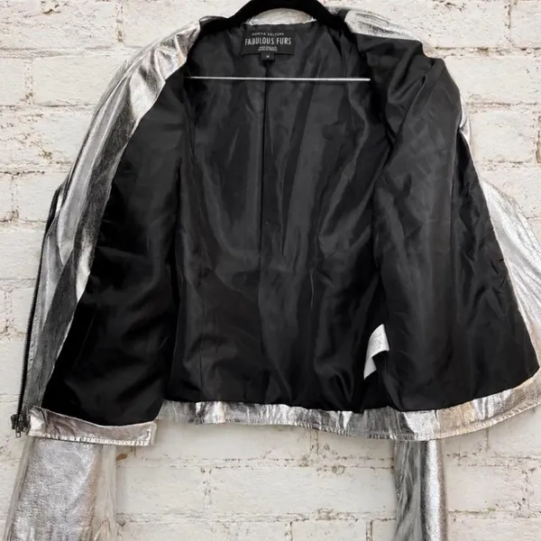 Donna Women's Silver Jacket Size M - Image 4