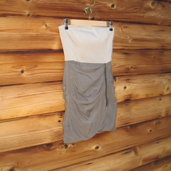 Alice + Olivia Silk Strapless Mini Dress - Image 4