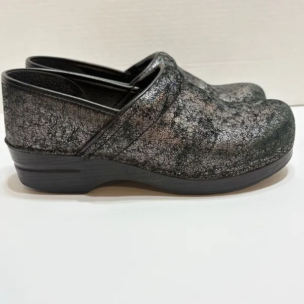 Dansko Professional Metallic Iridescent Clog Shoes Womens 41 Comfort Multicolor - Image 2