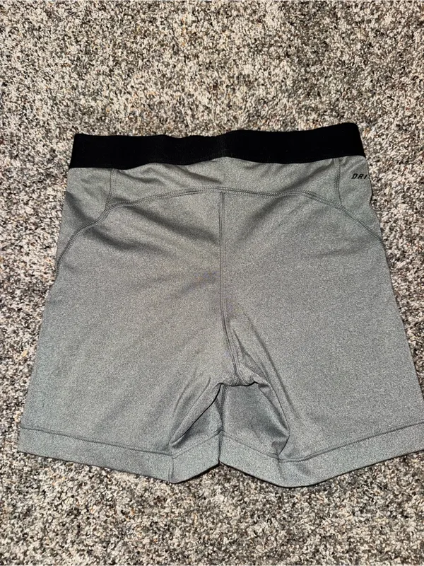 Women's Gray Performance Training Shorts - Image 2