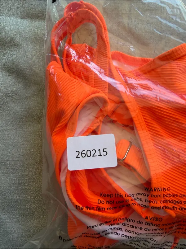 Charmo NEW Women's Orange Cutout One Piece Swimsuit Size L #260215 - Image 9
