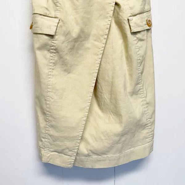 NWT MAEVE Anthropologie Strapless Yellow Cream Dress Size 6 - Image 7
