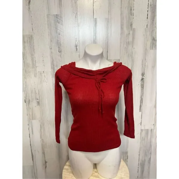 Red long sleeve top Red - Image 4
