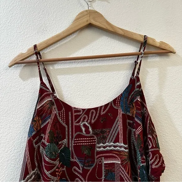 Anthropologie x Farm Rio Benita Cami Blouse Size S Toucans & Palm Pattern‎ - Image 4