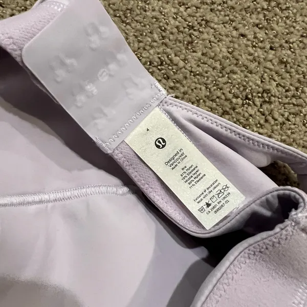 lululemon in alignment straight strap bra light support in lavender dew - Image 5