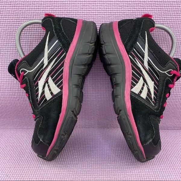Reebok‎ RB454 Anomar Safety Work Shoes Sneakers Black Pink 6 - Image 4