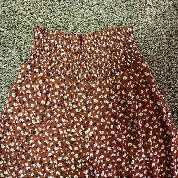 Sienna Sky Floral Wide Leg Pants With Smocked Waist Size S - Image 2