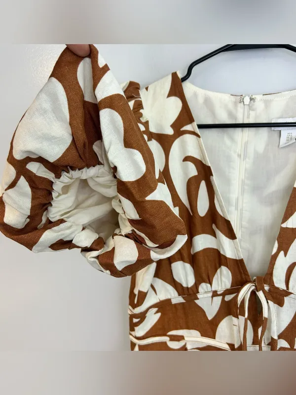 House of Harlow Puff Sleeve Linen Blend - Image 8