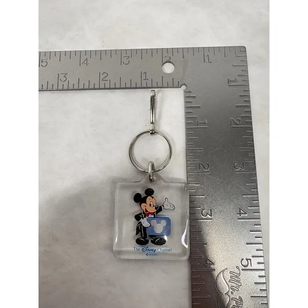 Vintage‎ Disney Channel Mickey Mouse Tuxedo Acrylic Keychain Hong Kong Retro 90s - Image 5