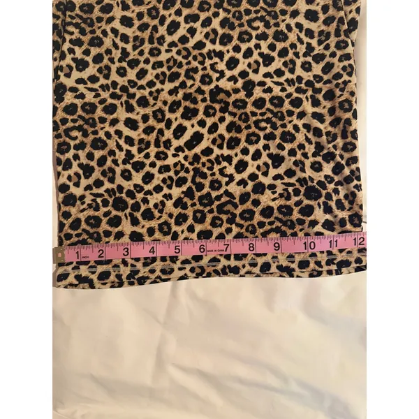 SUUKSESS Womens Leopard Print Tank Top Brown Black Animal Scoop Neck XS‎ - Image 3
