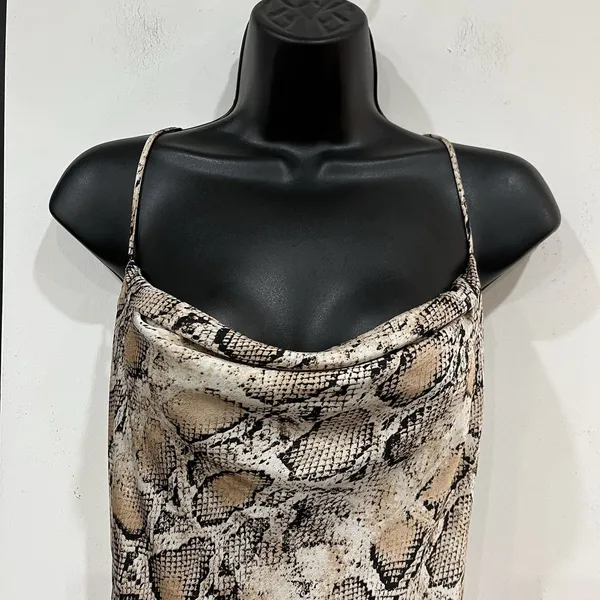 ASTR the Label Snake Skin Cowl Neck Slip Dress Size Small Party Going Out - Image 2