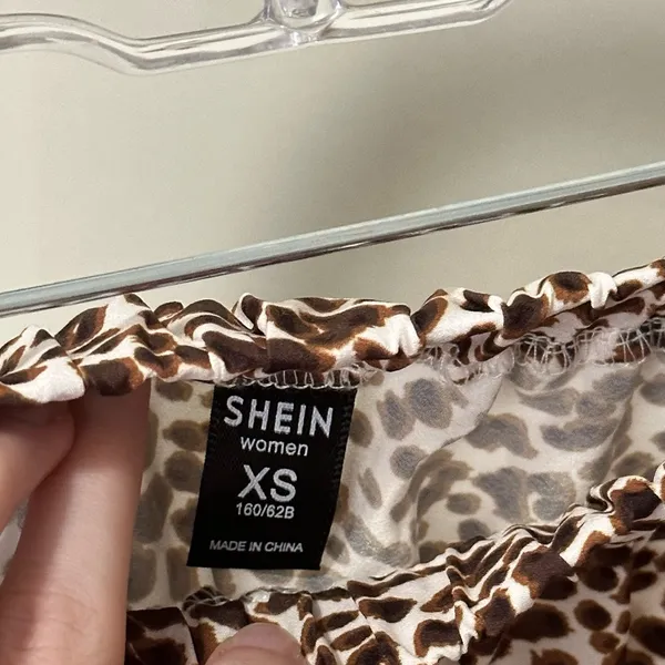 Cheetah Print Faux Tiered Lightweight Mini Skirt size XS - Image 3