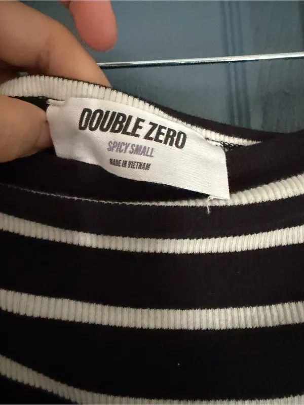 Double Zero Black Striped Strapless Midi Dress – Size Small NWT - Image 6