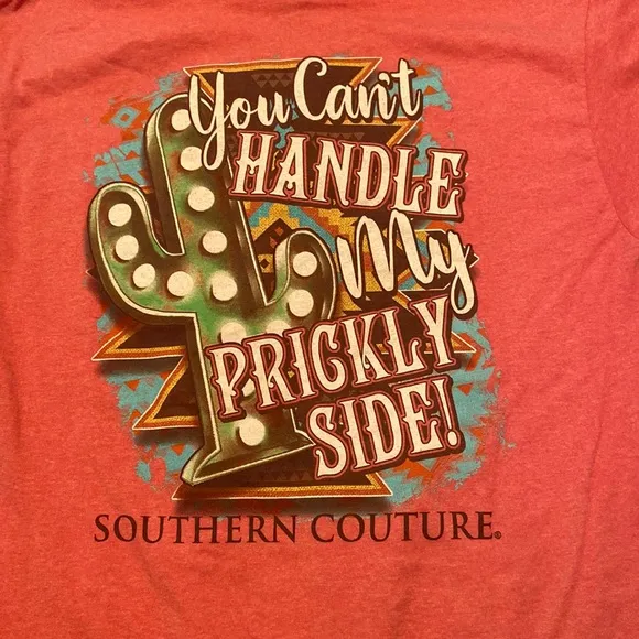 Southern Couture Coral T-Shirt - Image 2