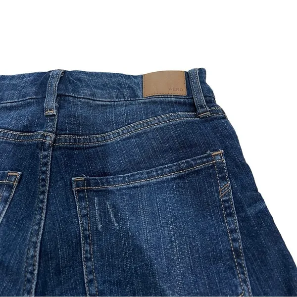Aeropostale High Rise Blue Denim Midi Jeans Size 0 - Image 3