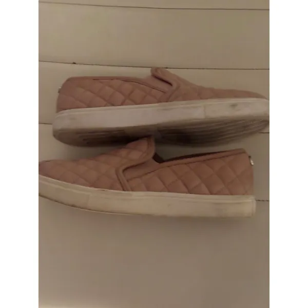 Steve Madden Womens Ecentrcq Quilted Slip On Sneakers Pink Size 6.5 - Image 4