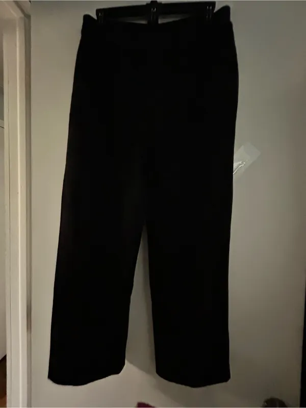 Studioworks Women’s Black Pull On Wide-Leg Pants Petite Medium - Image 2