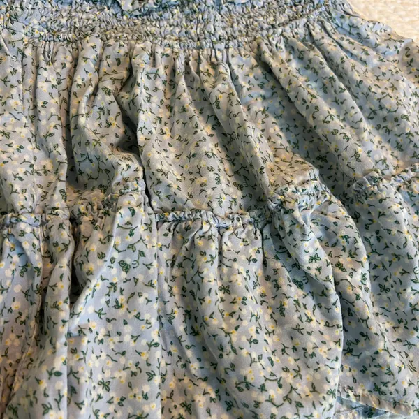 Wild Fable Blue Floral Tank/Skirt Set - Image 3