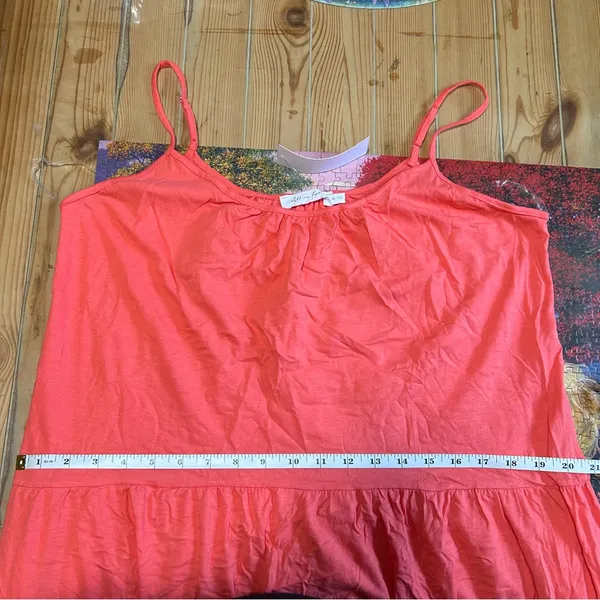 All in Favor Coral Sleeveless Summer Dress - Image 5