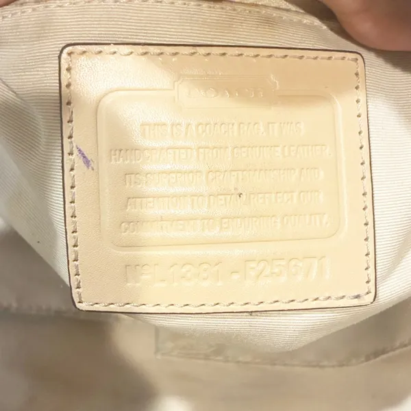 COACH F25671‎ B4/Sand Peyton Cora Dome Satchel FLAWED Shoulderbag - Image 7