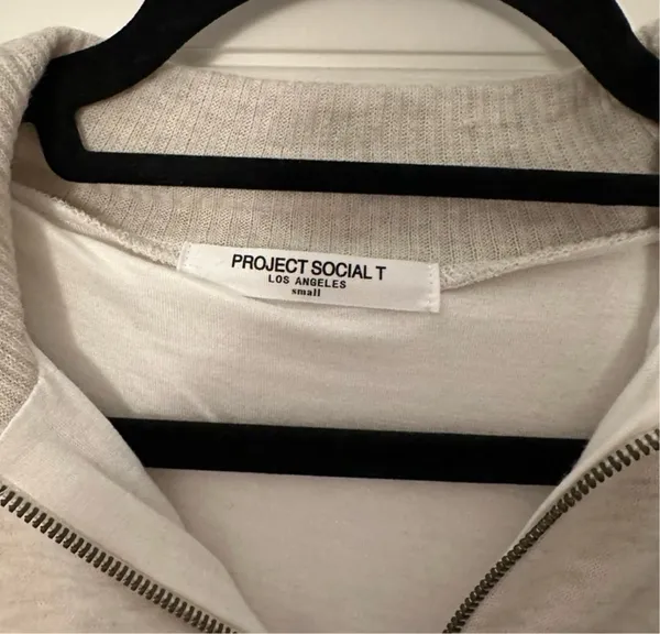 Project Social T cropped quarter zip - Image 3