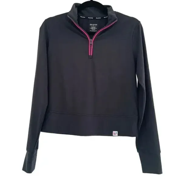 Peloton DreamBlend Half Zip Pullover Black Size XS NWT Ultra Soft Athleisure - Image 2