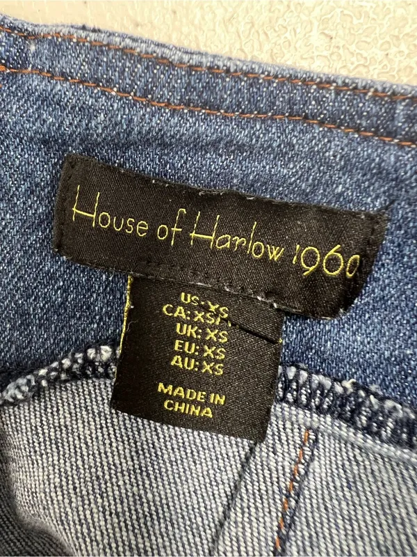 House of Harlow 1960 Denim A line Midi Dress - Image 6