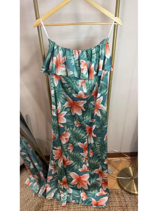 Size S C Tropical Floral Maxi Dress Size S - Image 5