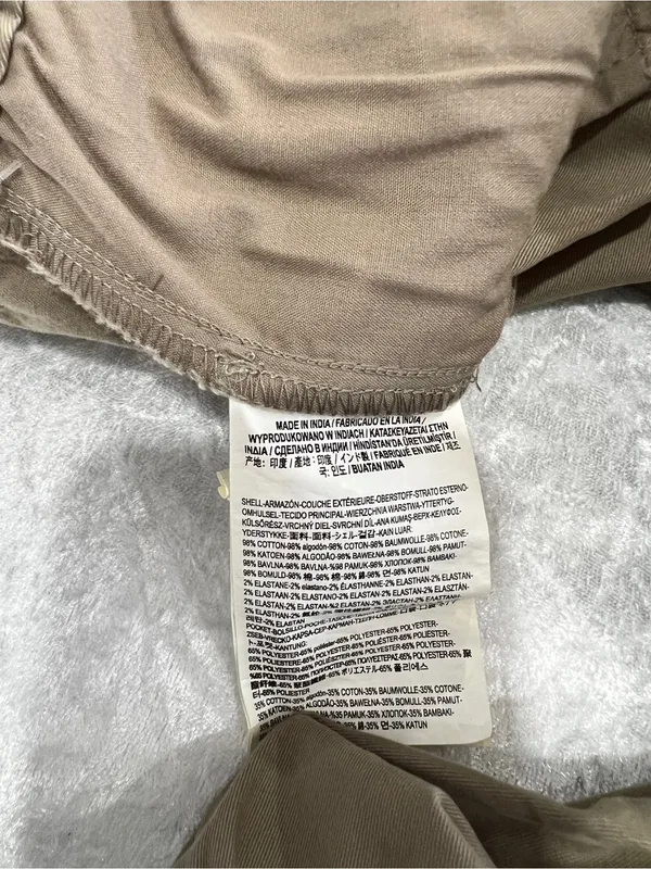 Vans Chamber II Jogger Women's Elastic Waistband Khaki Size Large Cotton Blend - Image 8