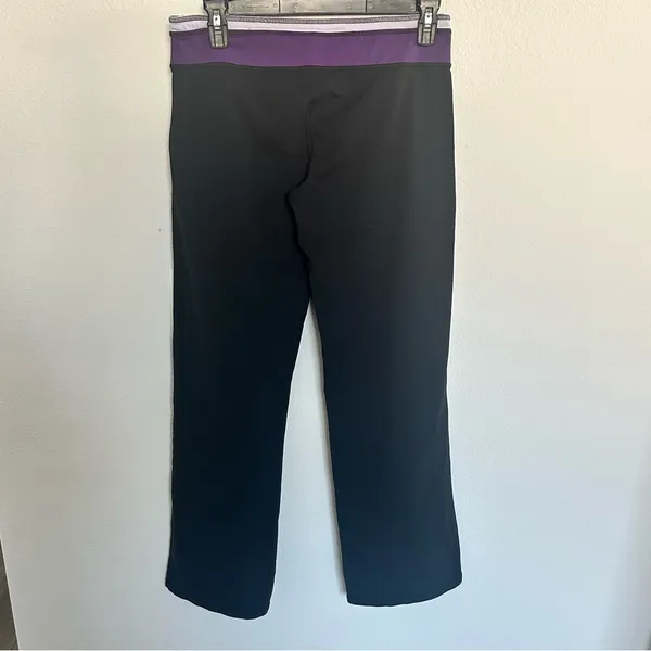 Alo Yoga Pants Leggings Wide Leg Small Black Purple Loose Fit CoolFit - Image 5