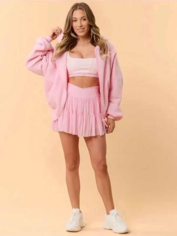 NWT! Popflex Target X Blogilates Women's Ballerina Skort Skirt Pink Size Large - Image 11