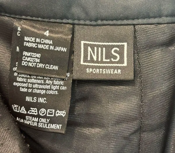 NILS Black Insulated Winter Snow Sport Pants Snowboarding Ski Athletic Thermal - Image 5