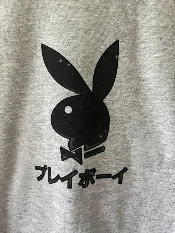 Playboy‎ Sz L Pullover Ace of Club Crewneck Sweatshirt Limited Edition Japanese - Image 2