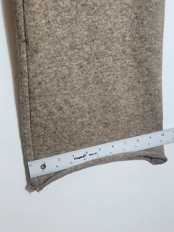 Heather Brown High Rise Cropped Sweater Pants Approx. Size Small to Medium - Image 7
