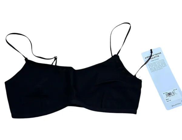 Alo Airmesh Venus Bralette Black Small NWT Authentic - Image 11