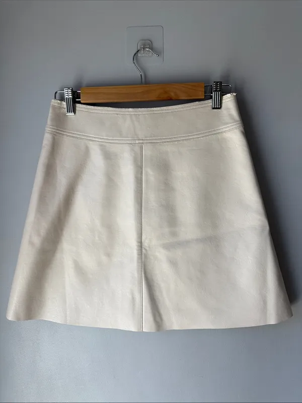 Molly Bracken Vegan Leather Mini Skirt - Image 2