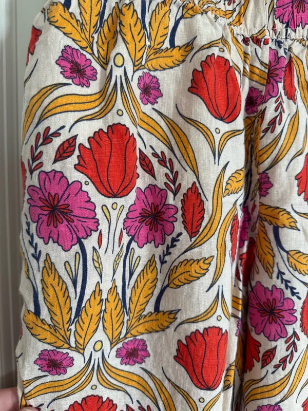 Floral linen pants - Image 3