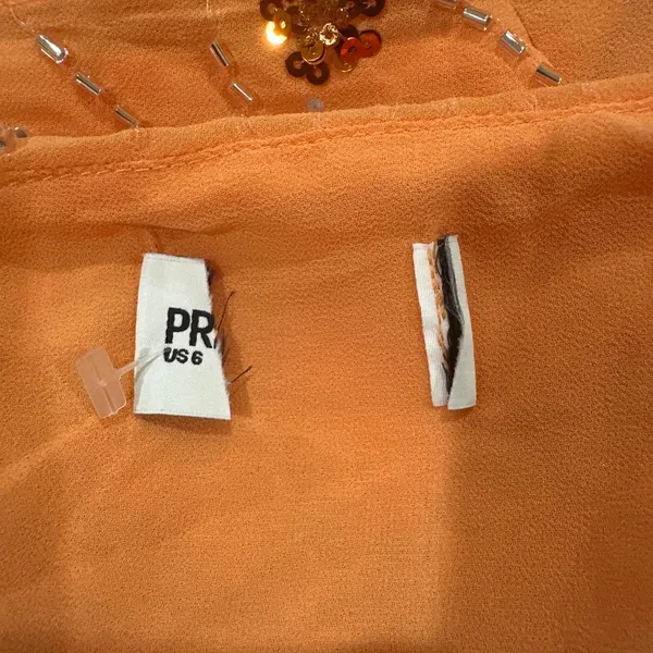 Princess Polly What a Coincidence sequin orange mini skirt - Image 4