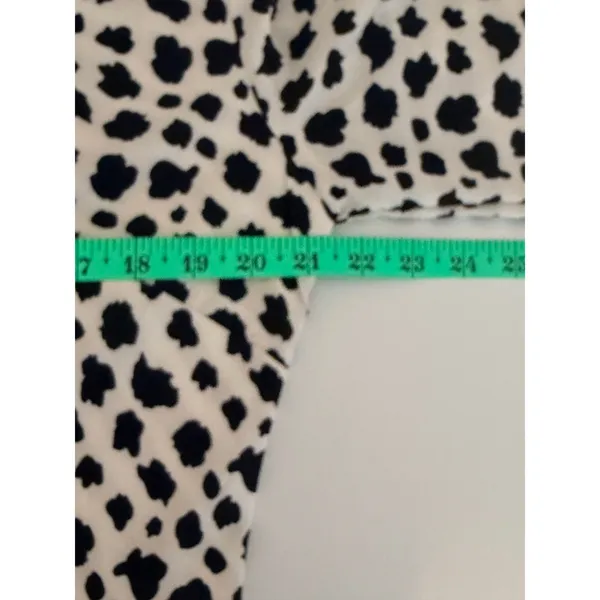 Giffniseti Maxi Dress Sz‎ 1XL Dalmatian Print High-Low Cutout Ruffle Boho - Image 10