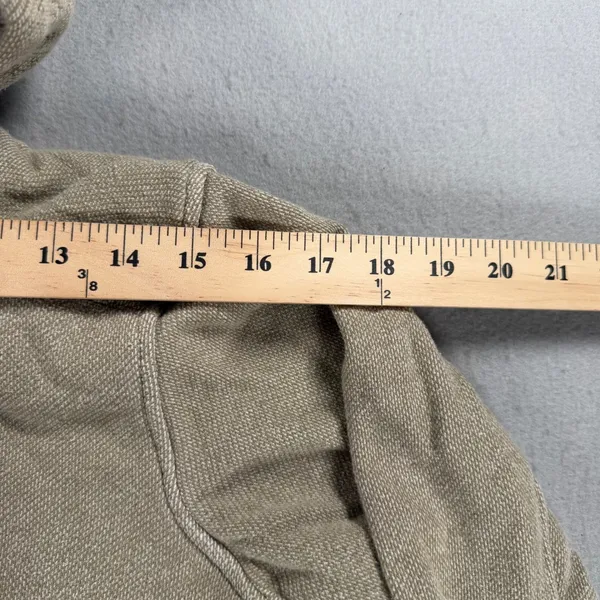 Y2K Roxy Beautiful Adventure Sherpa Lined Full Zip Hoodie Tan Khaki Womens Large - Image 5