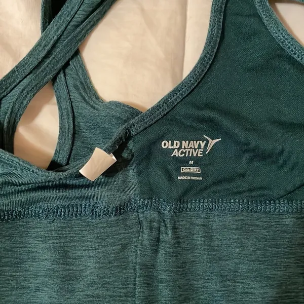 Old Navy Double Cut Out Botany Sports Bra M - Image 4