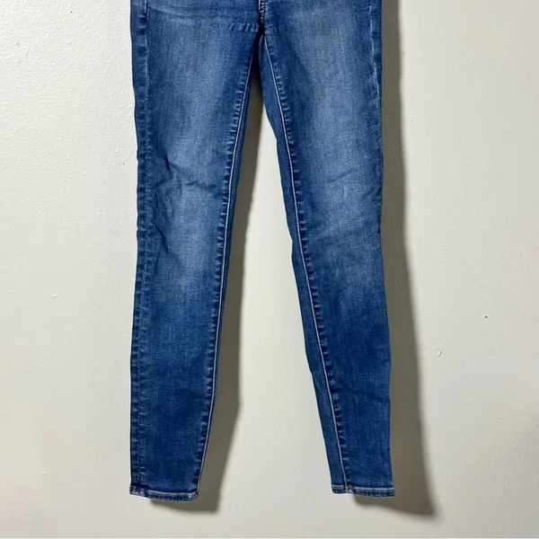 American Eagle Women Blue‎ Denim Hi-Rise Jegging Jeans Next Level Stretch size 0 - Image 3