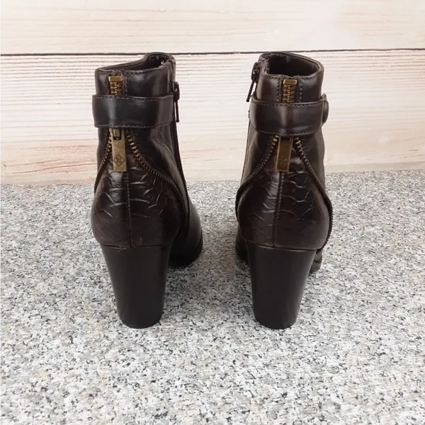 Arturo Chiang Brown Hayden Booties Size 6.5 B56‎ - Image 6