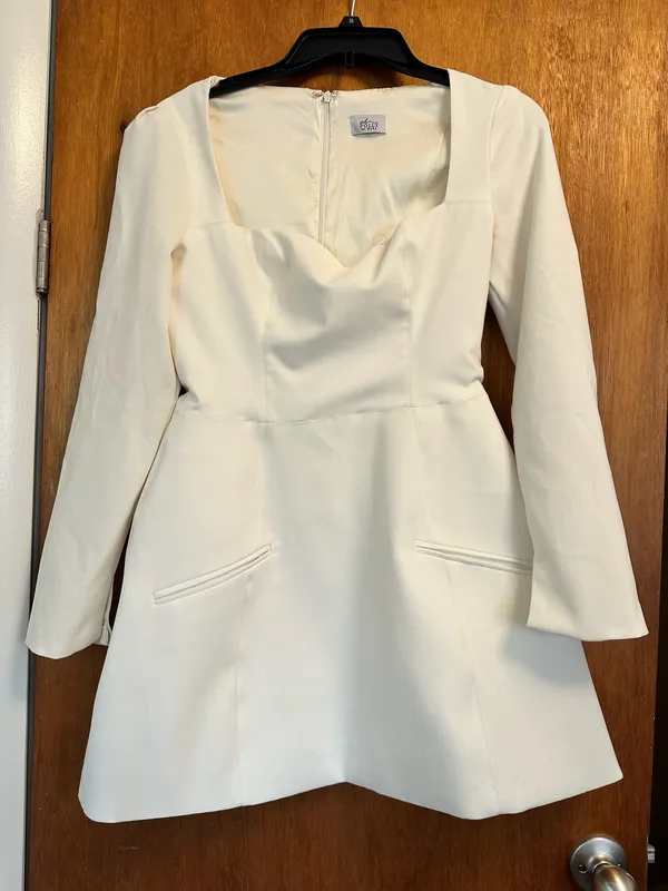 Oh Polly engagement White Dress - Image 4