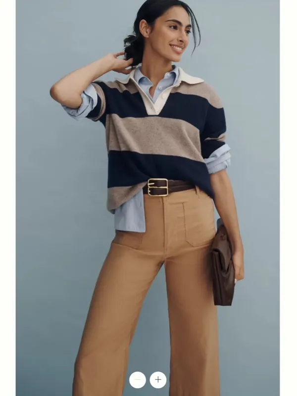 Anthropologie Maeve The Colette Cropped Wide-Leg Trousers - Image 3