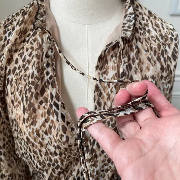 Zara Date Night Mini Dress Leopard Print Mob Wife XS - Image 6