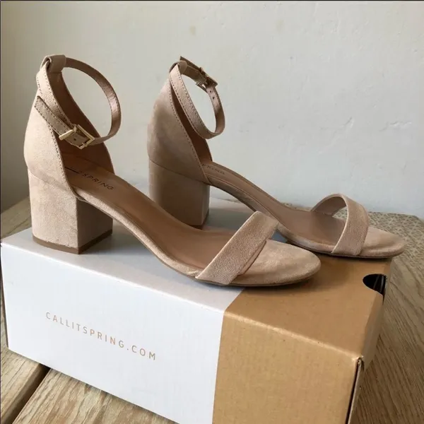 Call It Spring ✨HP✨Stangarone Suede Open Toe Ankle Strap Sandals✨ - Image 2