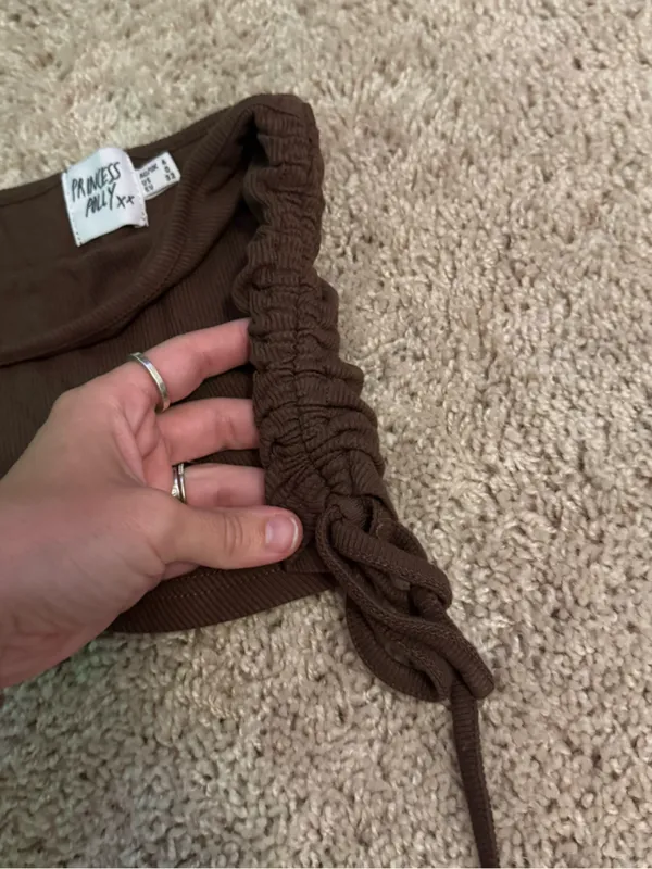 Princess Polly Leala Tube Top in Brown - Image 5