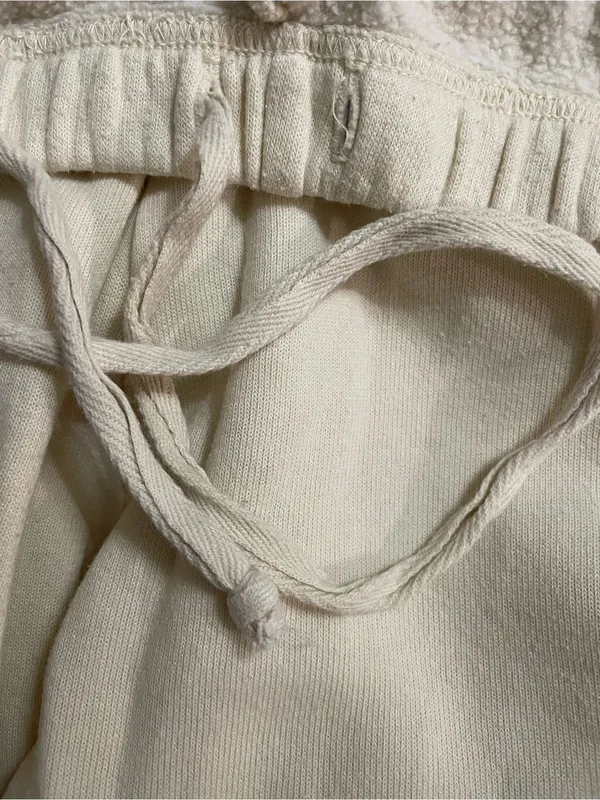 Aviator Nation Lightning Bolt Jogger Sweatpants vintage white Size L - Image 16