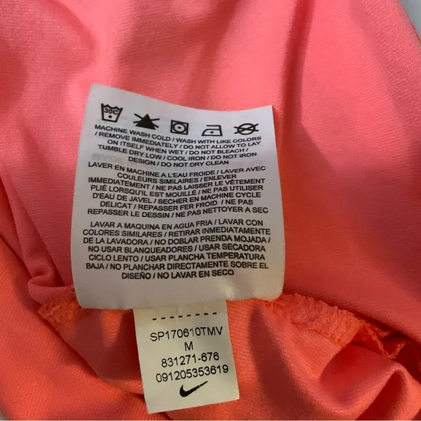 Nike Precision Print Sleeveless Golf Polo Shirt Lava Glow/Max Orange M Dopamine - Image 8